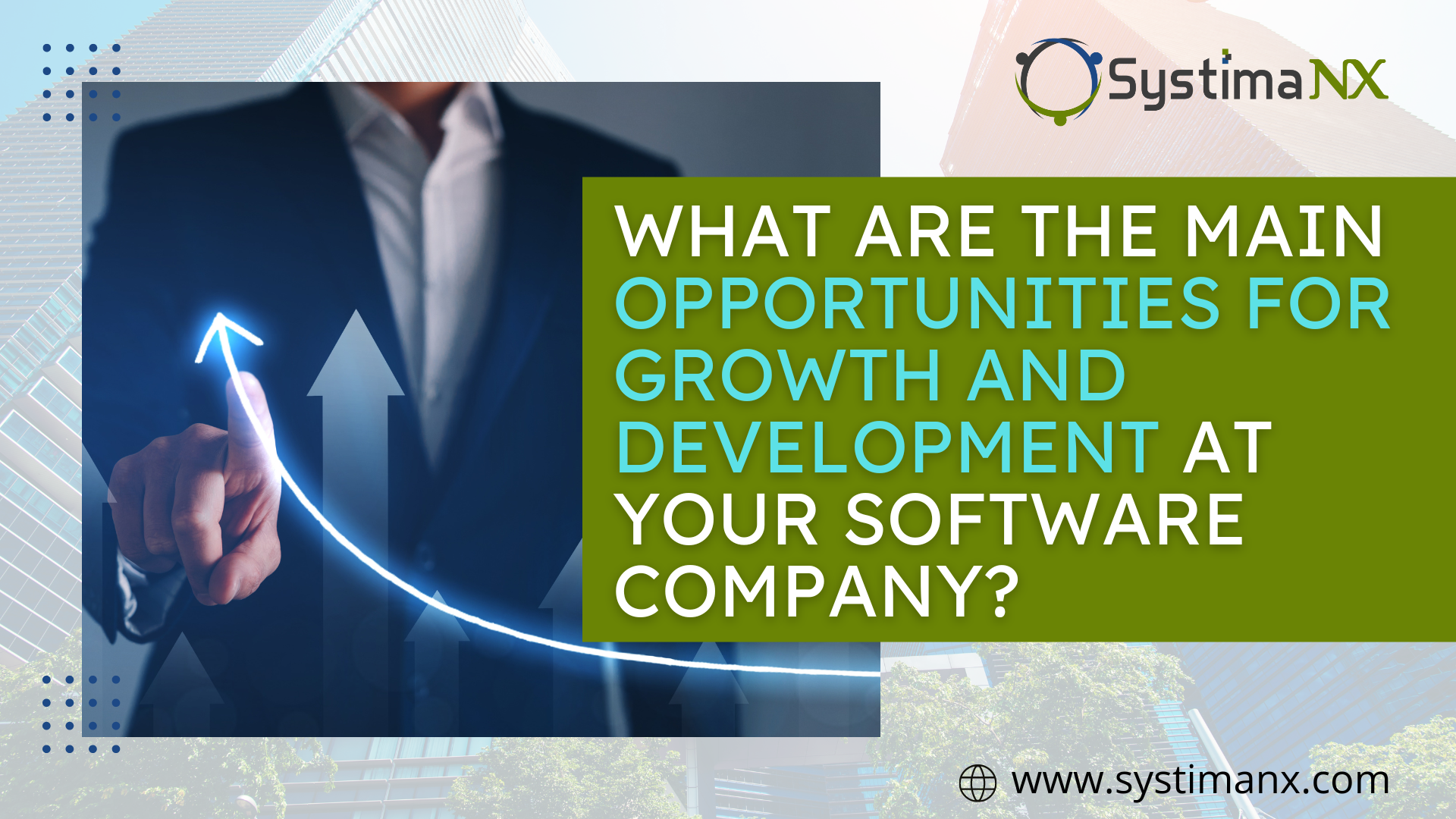 What are the main opportunities for growth and development at your software company?